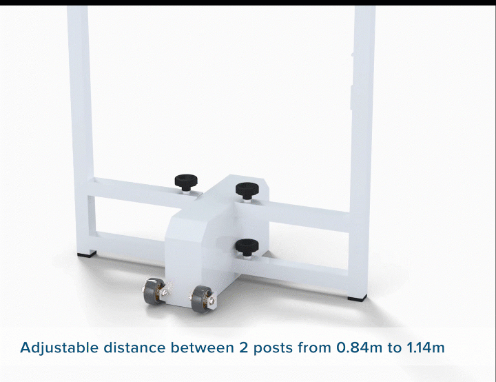 Mobile badminton central post. Adjustable height 1.55m / 1.40m - Image 5