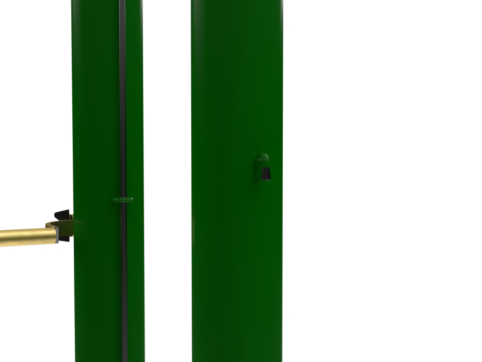 Galvanized Steel Tennis Posts - Socketed Design - Image 3