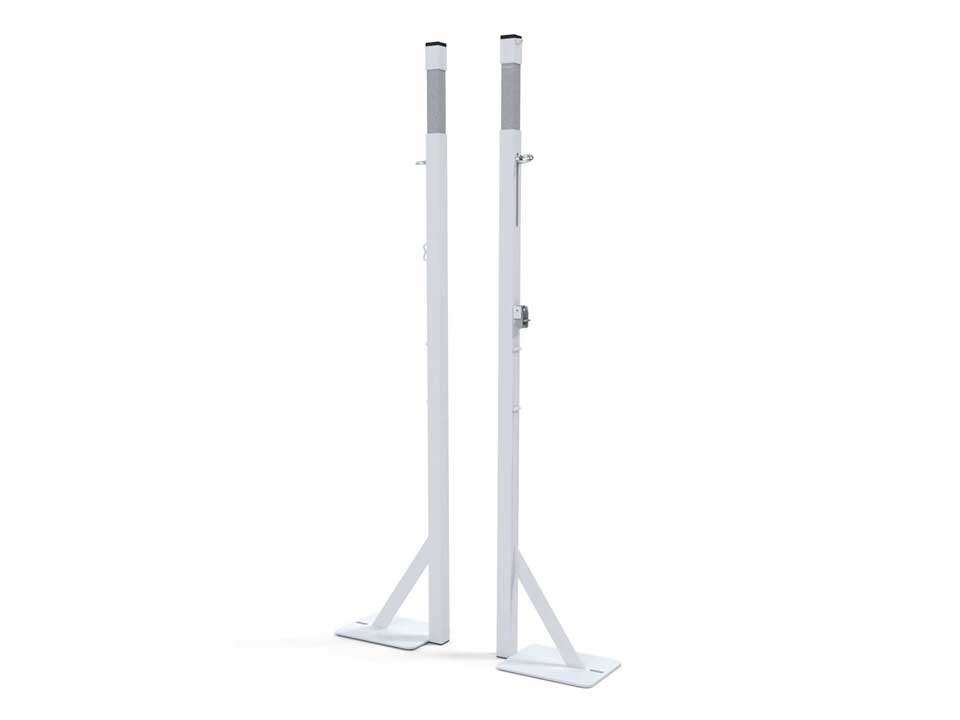 Badminton net posts | Fixed on baseplate | Adjustable height