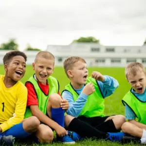 Children enjoying PE