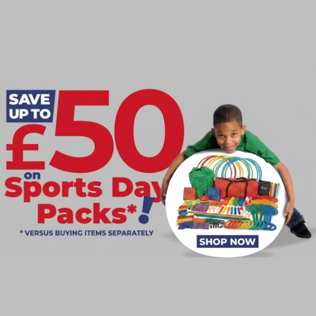 Save up to £50 on Sports Day Packs