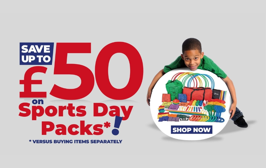 Save up to £50 on Sports Day Packs