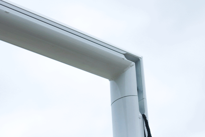 11-a-side hookless football goal | Socketed | 24 x 8ft (7.32 x 2.44m) | Ø101.6mm aluminium tube - Image 3
