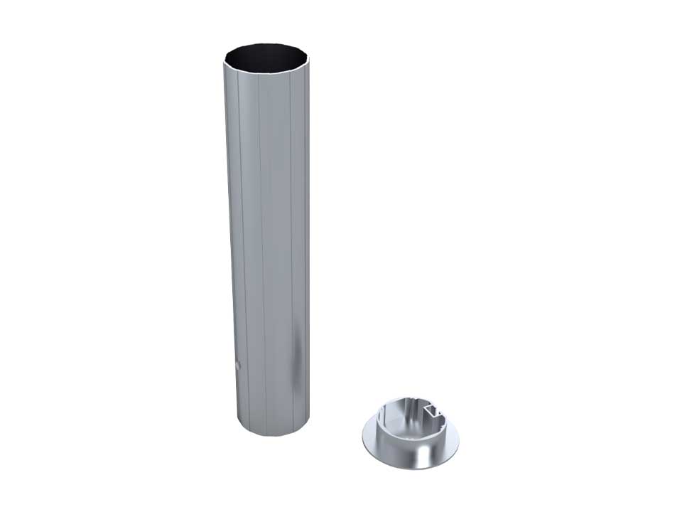 Ground sockets for Ø90mm football net tensioning/volleyball posts