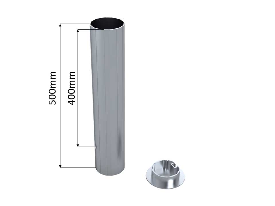 Ground sockets for Ø90mm football net tensioning/volleyball posts - Image 2