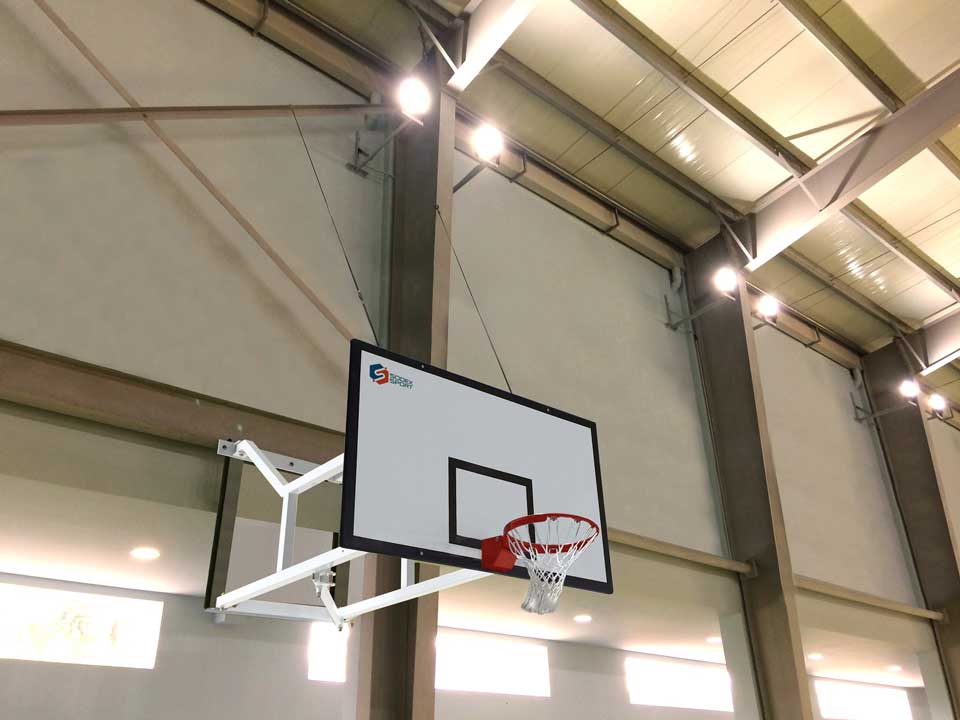 Folding wall-mounted basketball hoop, fixed height frame - Image 2