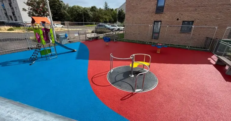 Play Park Red and Blue surfacing