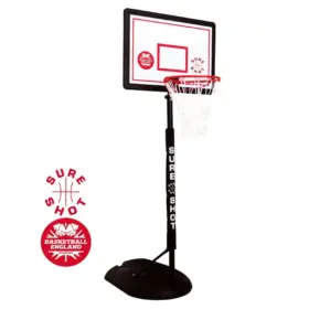 Sure Shot Little Shot Basketball Unit with white backboard