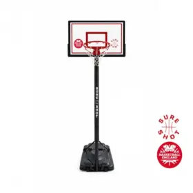 Sure Shot Telescopic portable basketball unit with white backboard