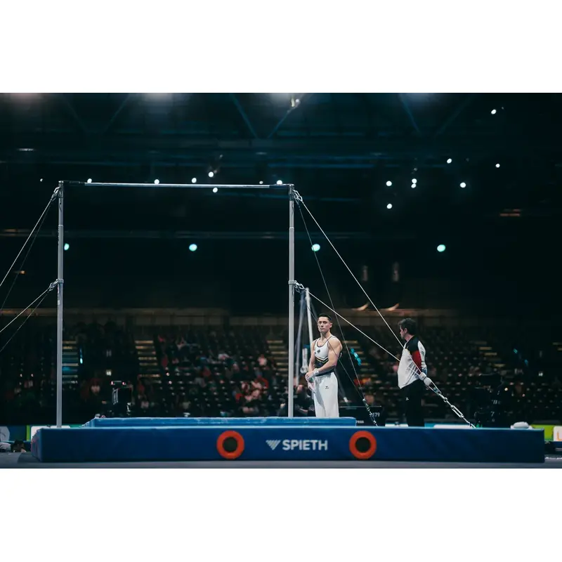Spieth Horizontal Bar “Stuttgart” in use at the European Championships Leipzig 2025