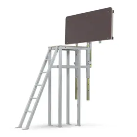 Spieth Trainer Platform “Club” for Horizontal Bar and Uneven Bars, 4 pillars