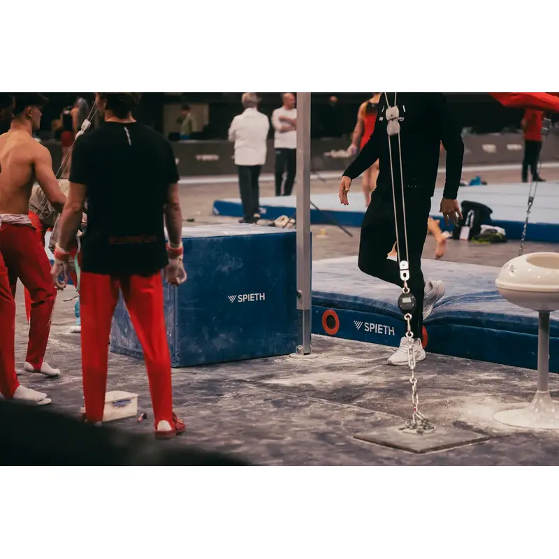 Spieth Trainer Support, 100 x 75 x 75 cm in use at the DTB Pokal Stuttgart 2025
