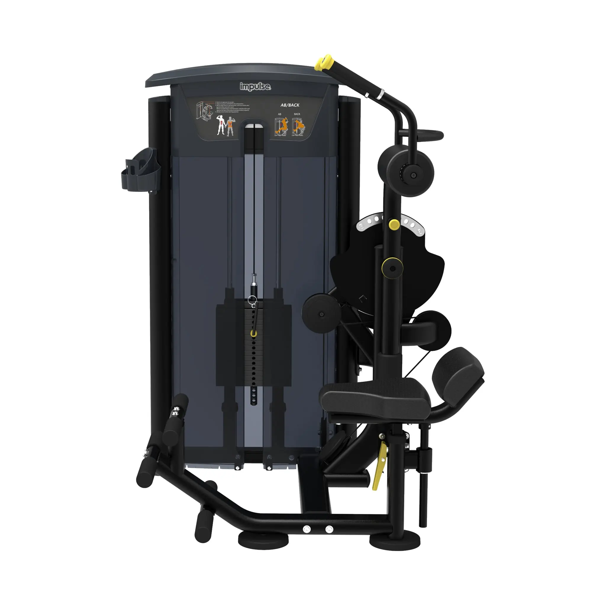 Impulse IT95 Abdominal/Back Extension - with 295lb weight stack - Image 6
